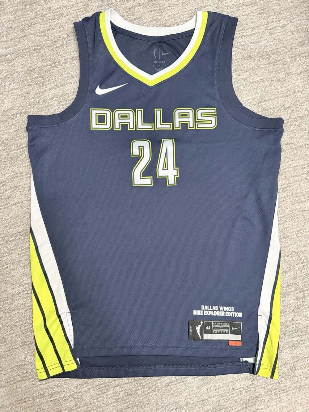 Nike Dallas Wings Arike Ogunbowale Explorer Edition Jersey